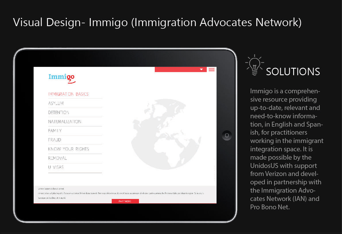 Immigo (Immigration Advocates Network) Empathic Design